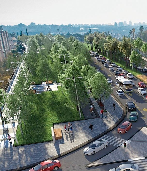 הדמיה של איזור חורשת הנופלים