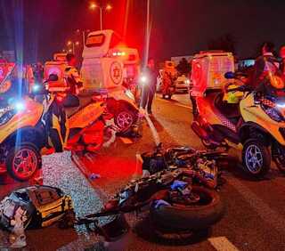 מזירת האירוע ליד חולון